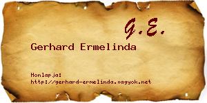 Gerhard Ermelinda névjegykártya